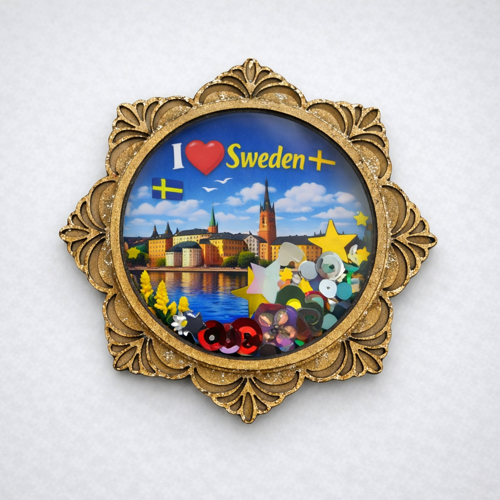 Handgjord magnet – Sverige / Landskrona