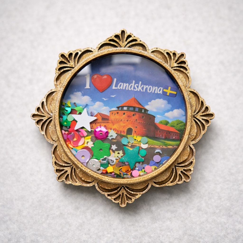 Handgjord magnet – Sverige / Landskrona