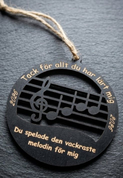 Personlig musikgåva – tack till musikläraren