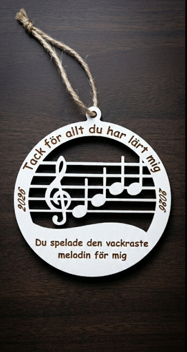 Personlig musikgåva – tack till musikläraren