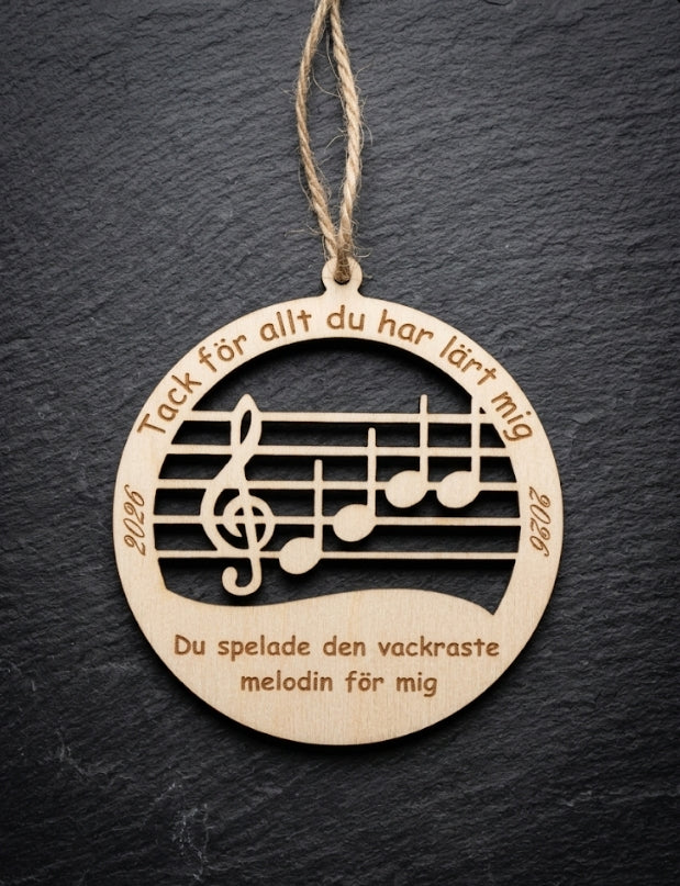 Personlig musikgåva – tack till musikläraren